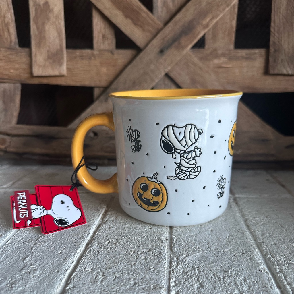 New Peanuts Snoopy Mummy Ceramic Happy Halloween Coffee Mug